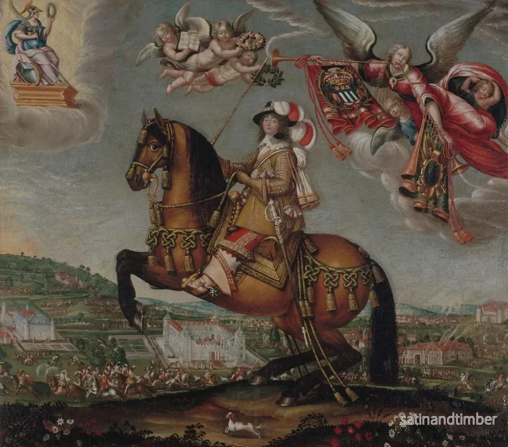 Reproduktion av målningen av Alberte Barbe d'Erncourt, dam av Saint-Balmont (1607-1660) - Claude Druet - Bild 2