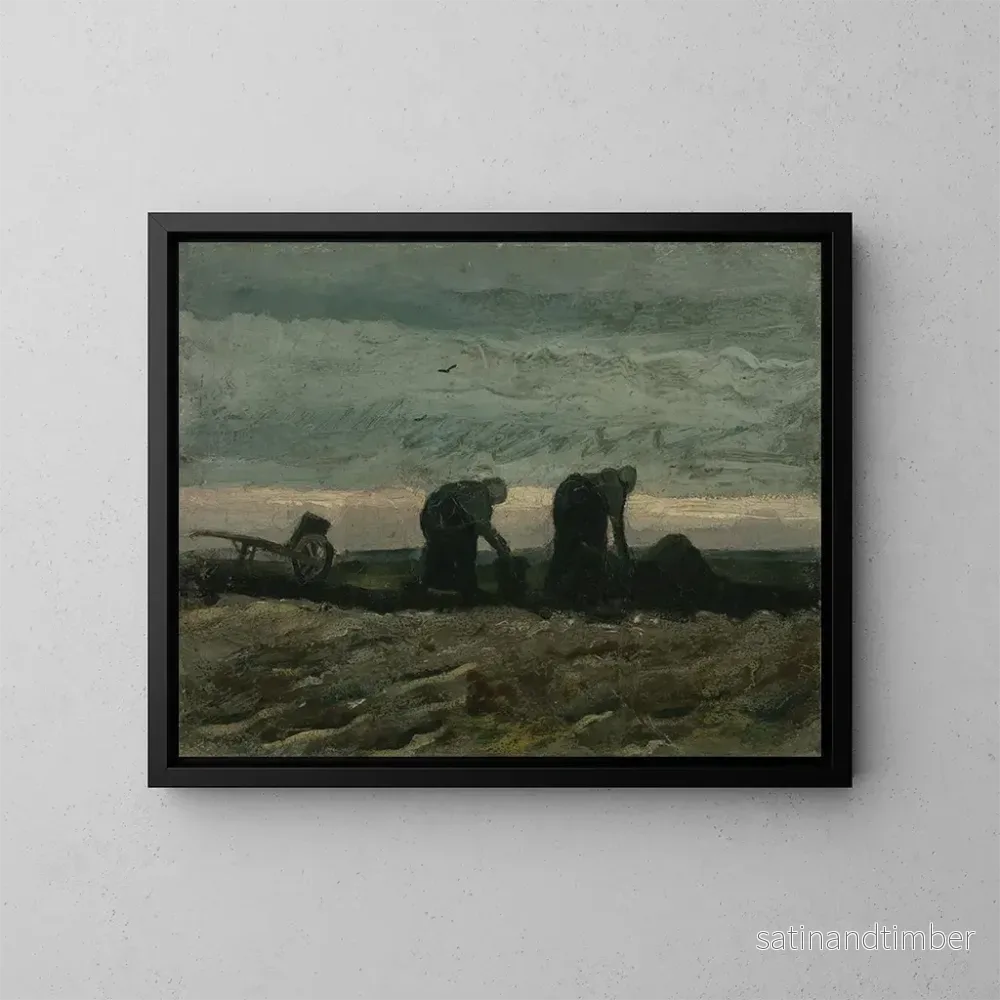 Reproduktion av målningen Två kvinnor på heden - Vincent van Gogh