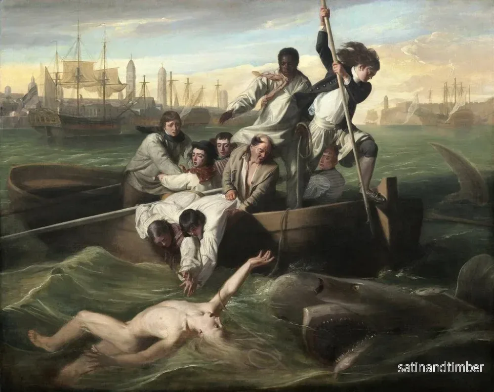 Reproduktion av målningen Watson och hajen - John Singleton Copley - Bild 2