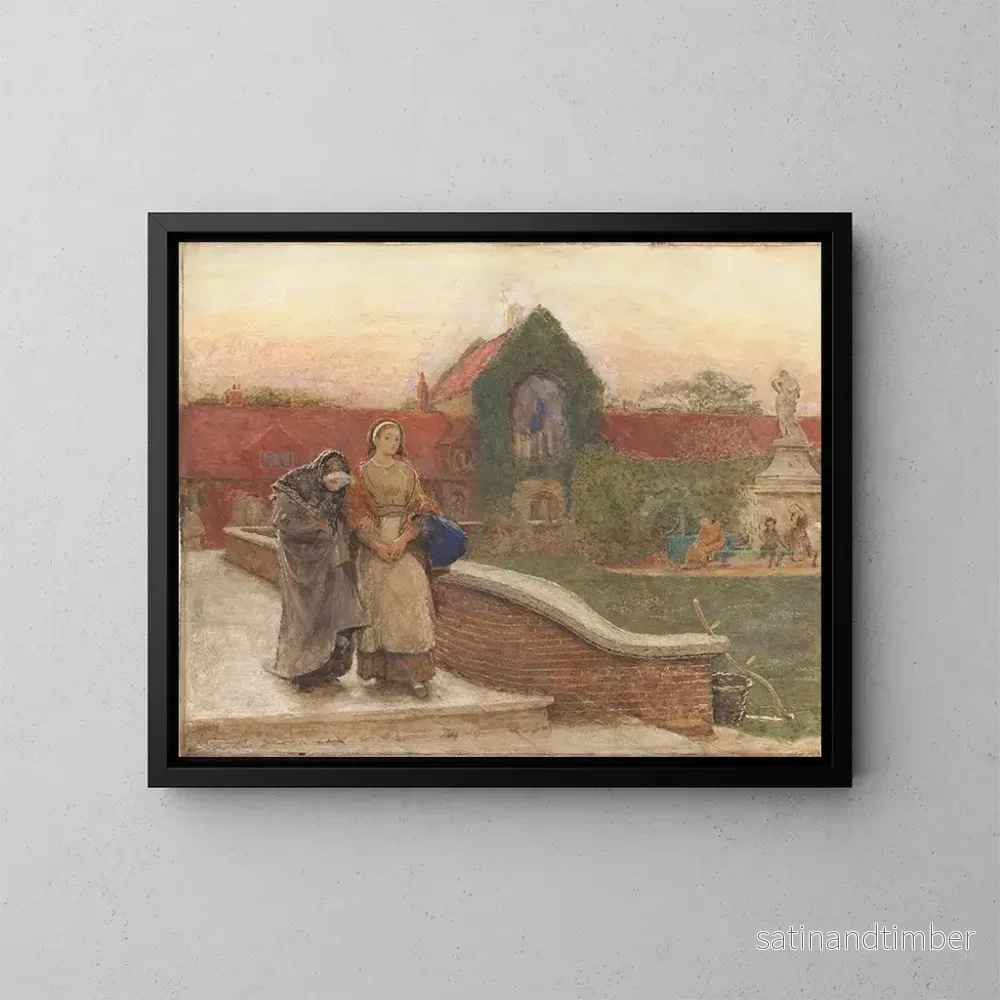 Reproduktion av målningen Le port de refuge - Frederick Walker
