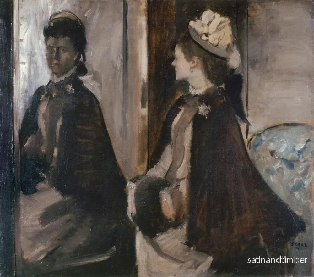 Reproduktion av målningen Madame Jeantaud dans le miroir - Edgar Degas - Bild 2