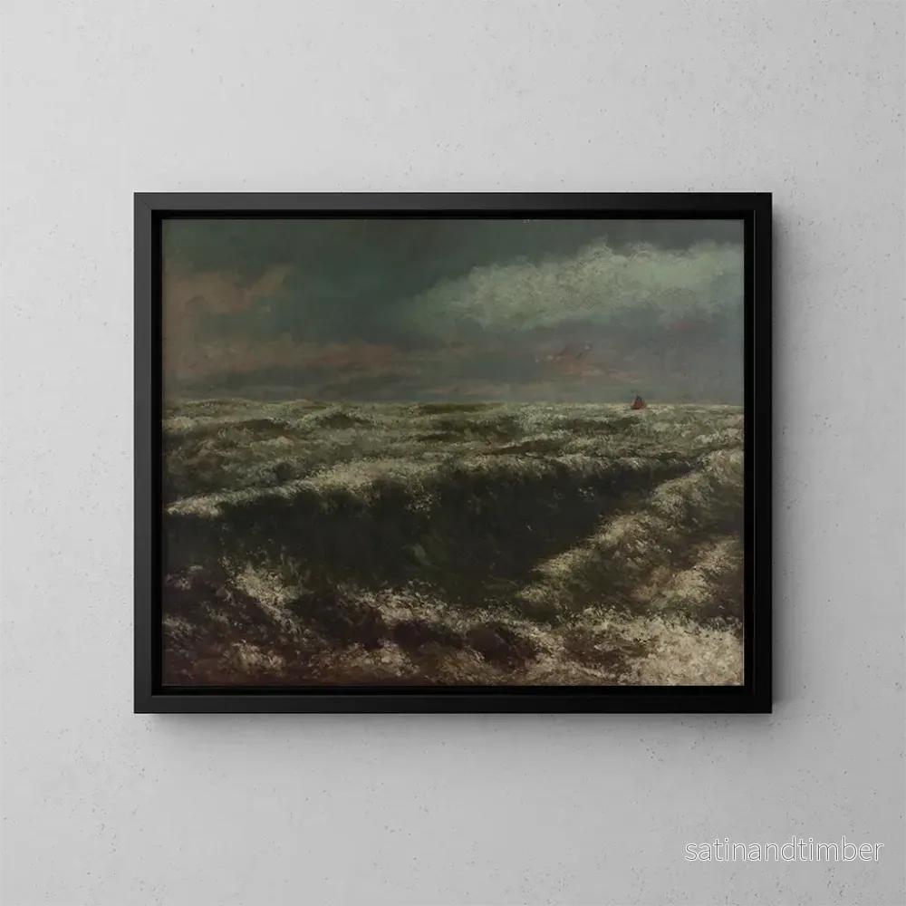 Reproduktion av målningen Marina - Gustave Courbet