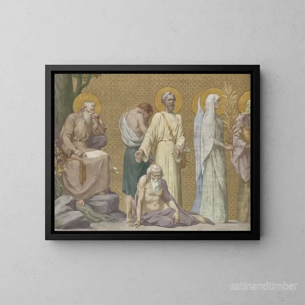 Reproduktion av målningen Procession - Pierre Puvis de Chavannes