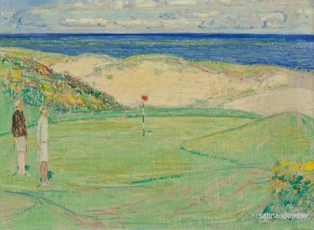 Reproduktion av målningen Parcours Est du Maidstone Club - Childe Hassam - Bild 2