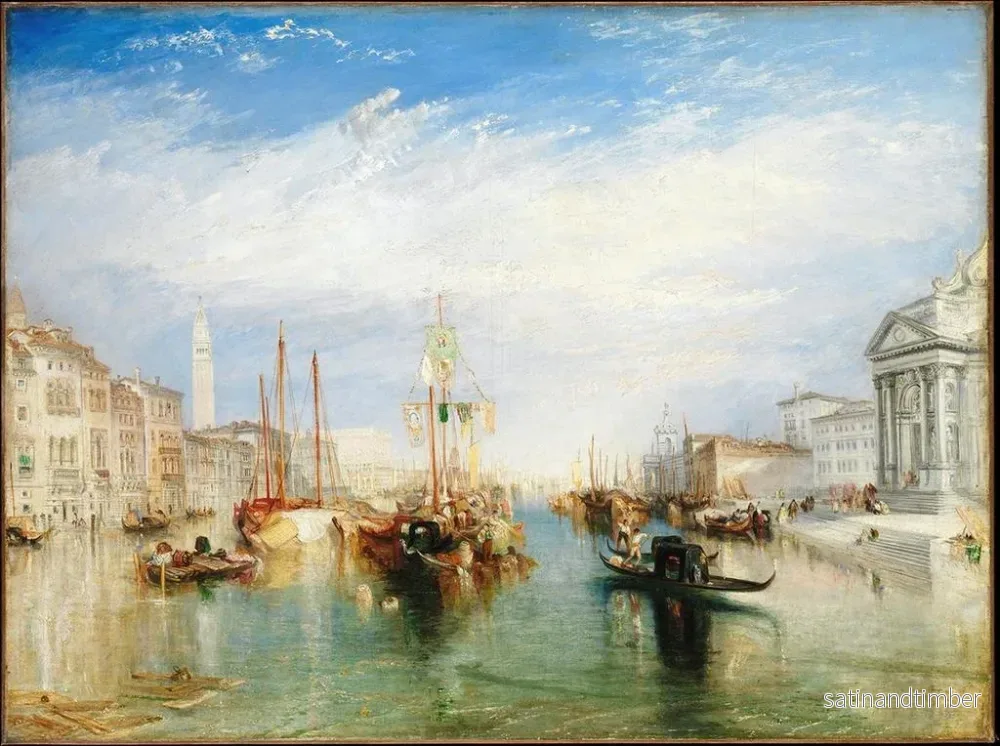 Reproduktion av målningen Venise från portalen till Madonna della Salute - Joseph Mallord William Turner - Bild 2