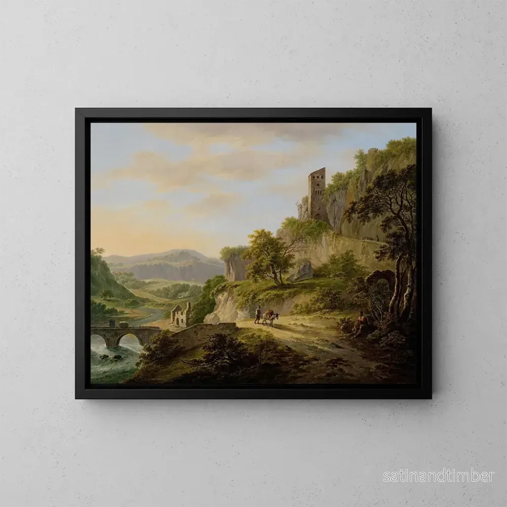 Reproduktion av målningen Vue de Civita Castellana – Daniël Dupré Reproduktion av målningen Vue de Civita Castellana – Daniël Dupré