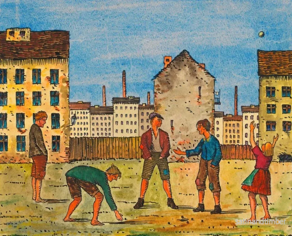 Reproduktion av målningen Barn som leker - Karl Wiener - Bild 2