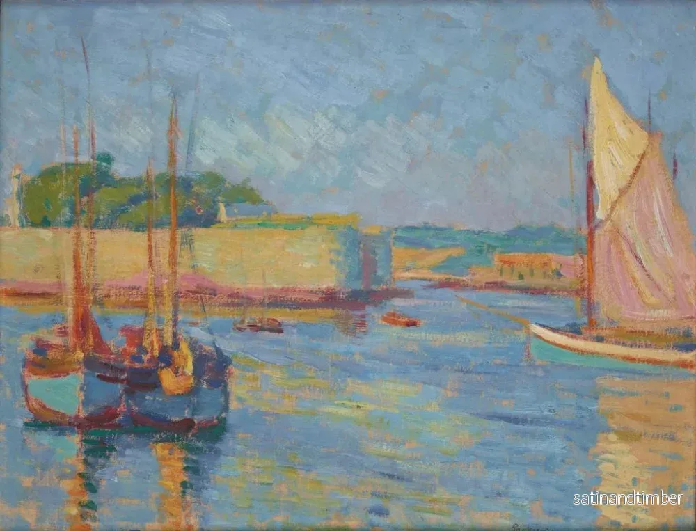 Reproduktion av målningen av hamnen i Concarneau - Józef Pankiewicz - Bild 2