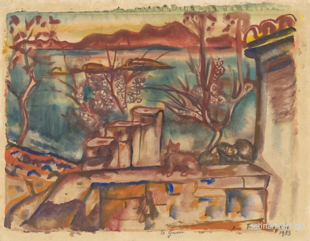 Reproduktion av målningen Ibiza, Balearerna - Frances Hodgkins - Bild 2