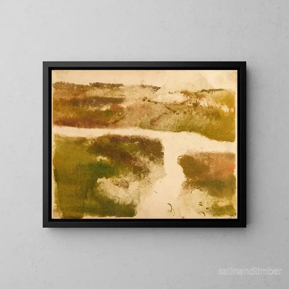 Reproduktion av målningen Landskapsbild av berg - Edgar Degas