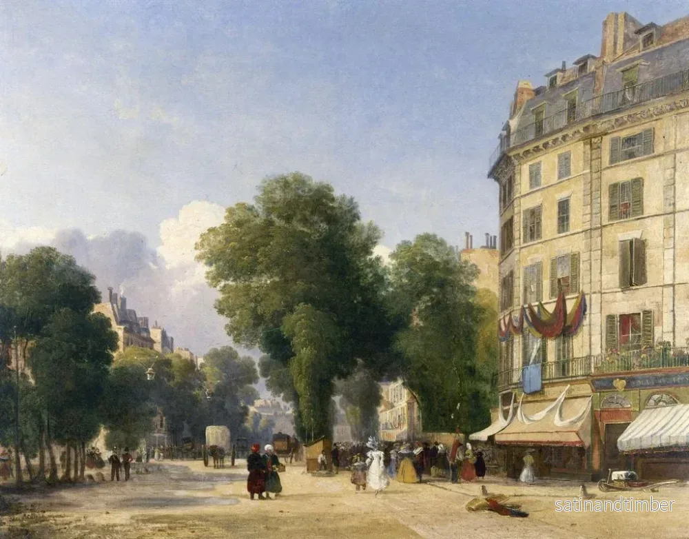 Reproduktion av målningen Le boulevard des Capucines vid utgången av rue de la Paix - Robert Stanley Colet - Bild 2