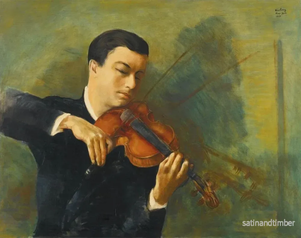 Reproduktion av målningen av violinisten Milstein - Moïse Kisling - Bild 2