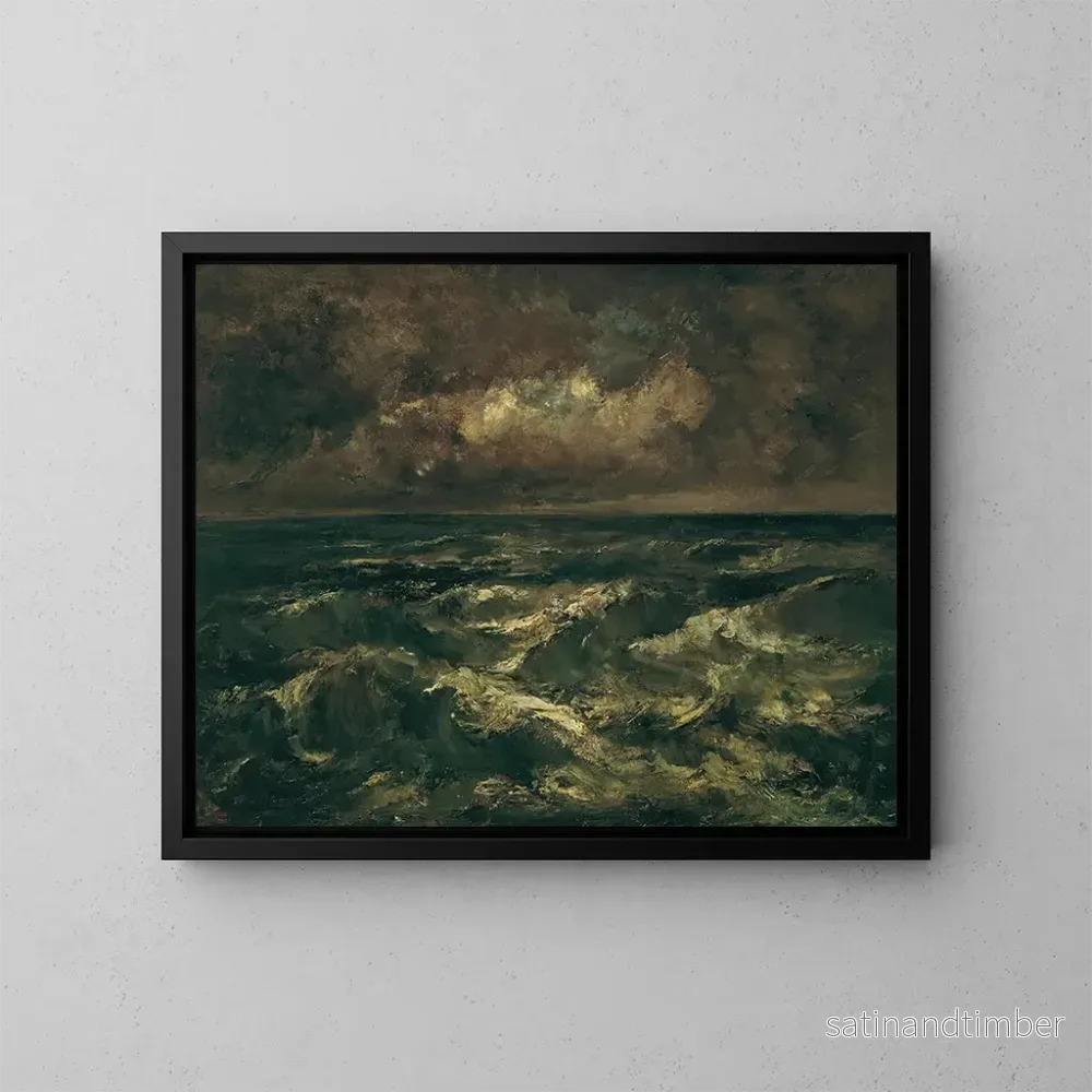 Reproduktion av målningen Mer agitée - Narcisse Virgile Diaz de la Peña