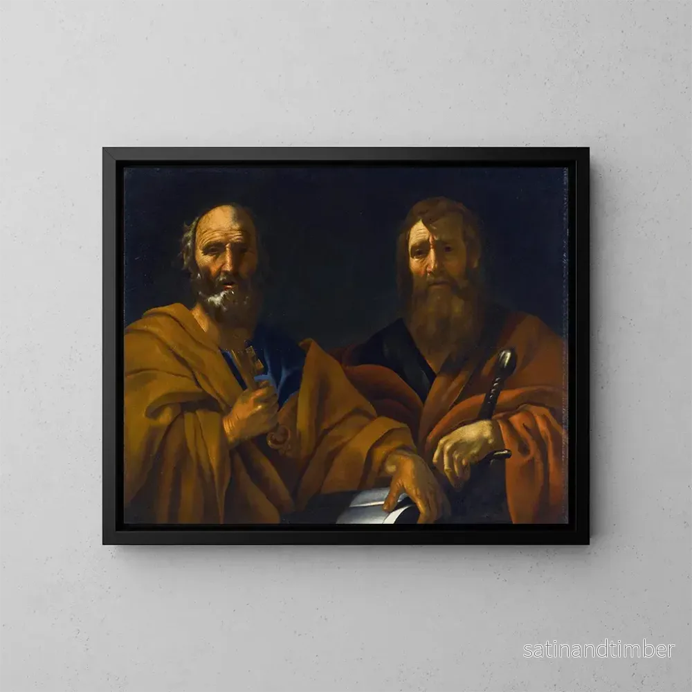 Reproduktion av målningen av helgon Pierre och Paul – Romersk skola Reproduktion av målningen av helgon Pierre och Paul – Romersk skola