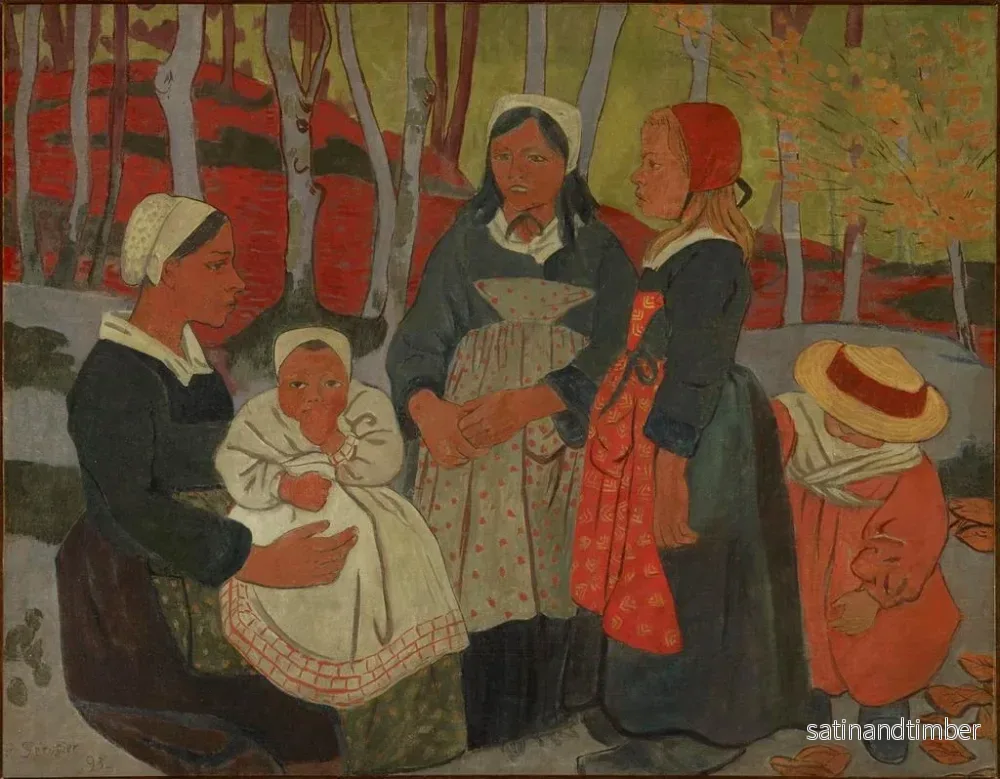 Reproduktion av målningen Bretons i Huelgoat-skogen - Paul Sérusier - Bild 2