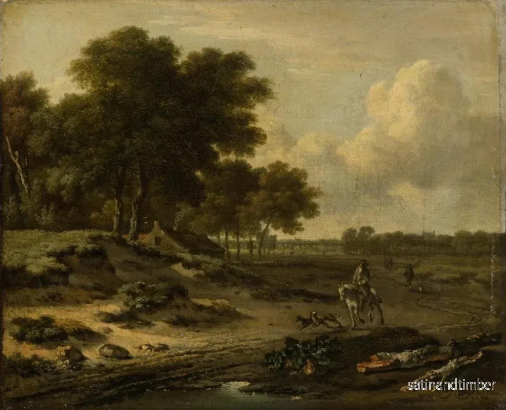 Reproduktion av målningen Landskapsbild med ryttare - Jan Wijnants - Bild 2