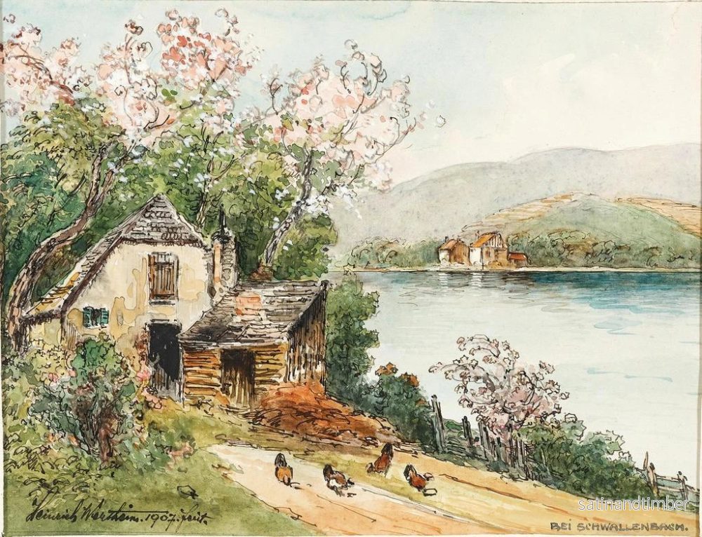 Reproduktion av målningen Vår i Wachau-dalen - Heinrich Josef Wertheim - Bild 2