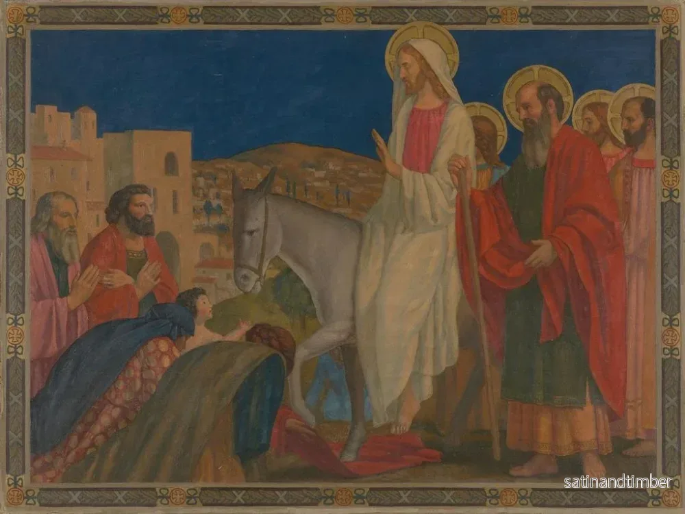 Reproduktion av målningen Entré till Jerusalem - Henry Siddons Mowbray - Bild 2