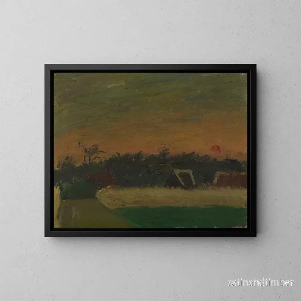 Reproduktion av målningen Solnedgång - Gustave De Smet