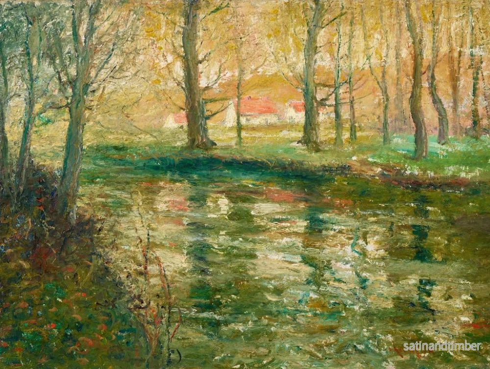 Reproduktion av målningen Toits rouges - Ernest Lawson - Bild 2
