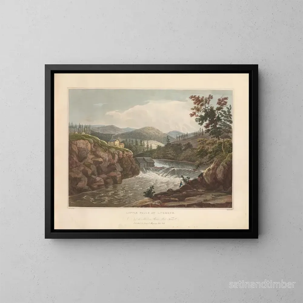 Reproduktion av målningen Petites chutes à Luzerne - John Hill