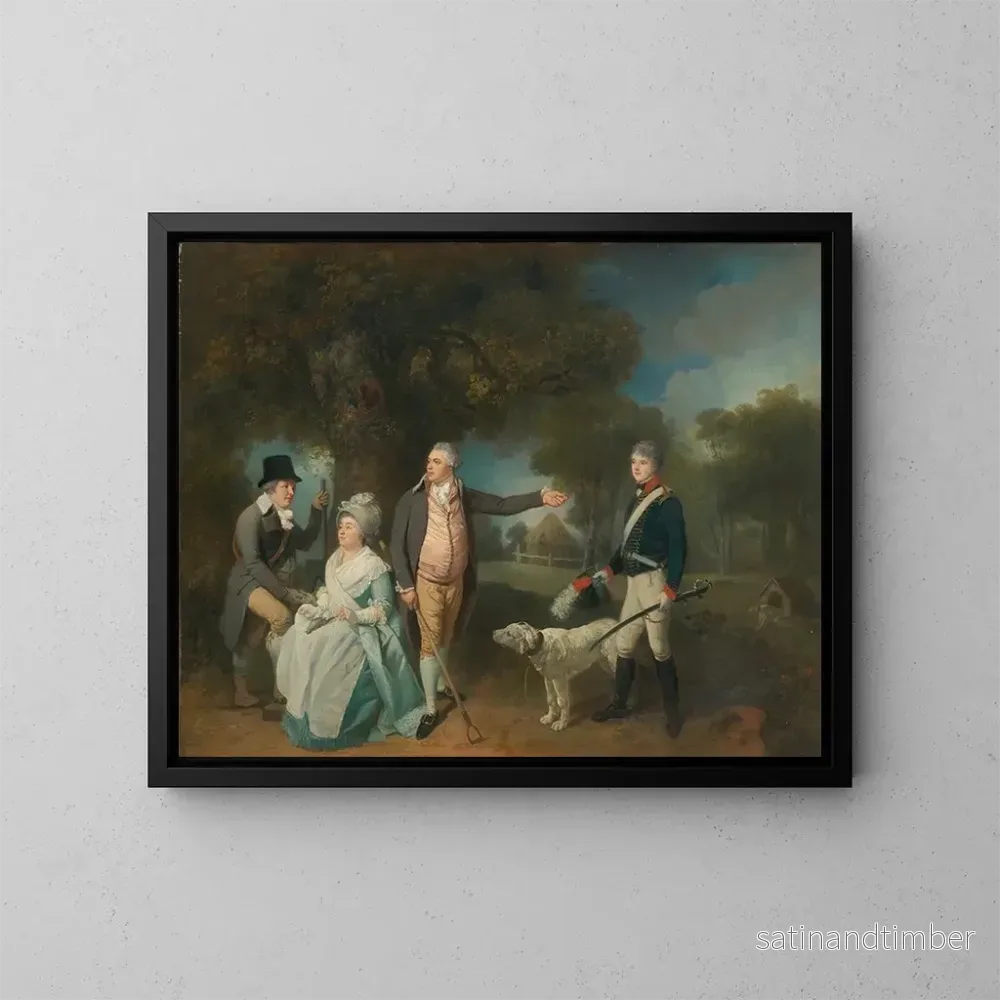 Reproduktion av målningen av familjen Wetten – Francis Wheatley Reproduktion av målningen av familjen Wetten – Francis Wheatley
