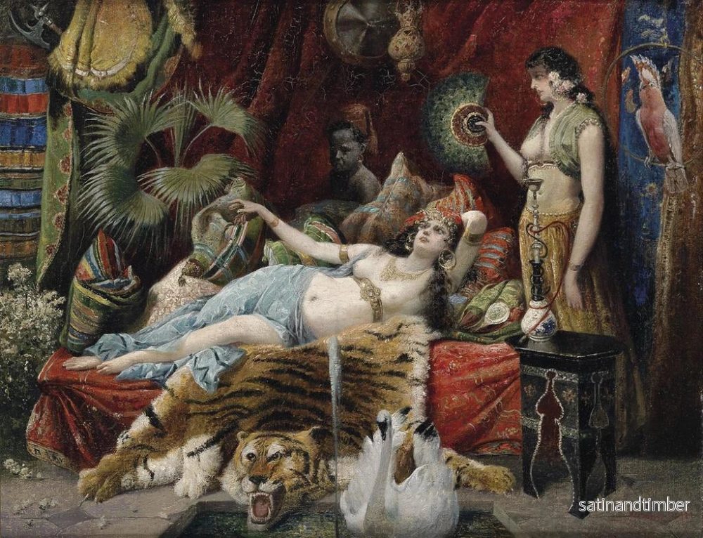 Reproduktion av målningen Scen av harem - Joseph Himmel - Bild 2