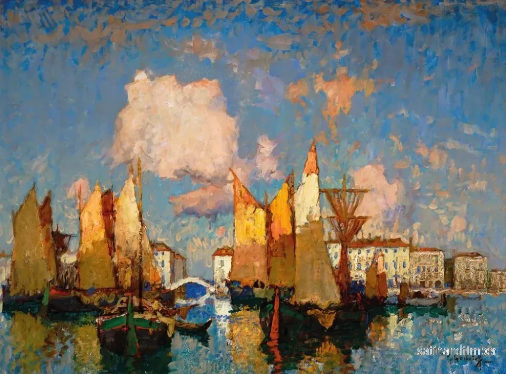 Reproduktion av målningen Chioggia - Konstantin Ivanovich Gorbatov - Bild 2