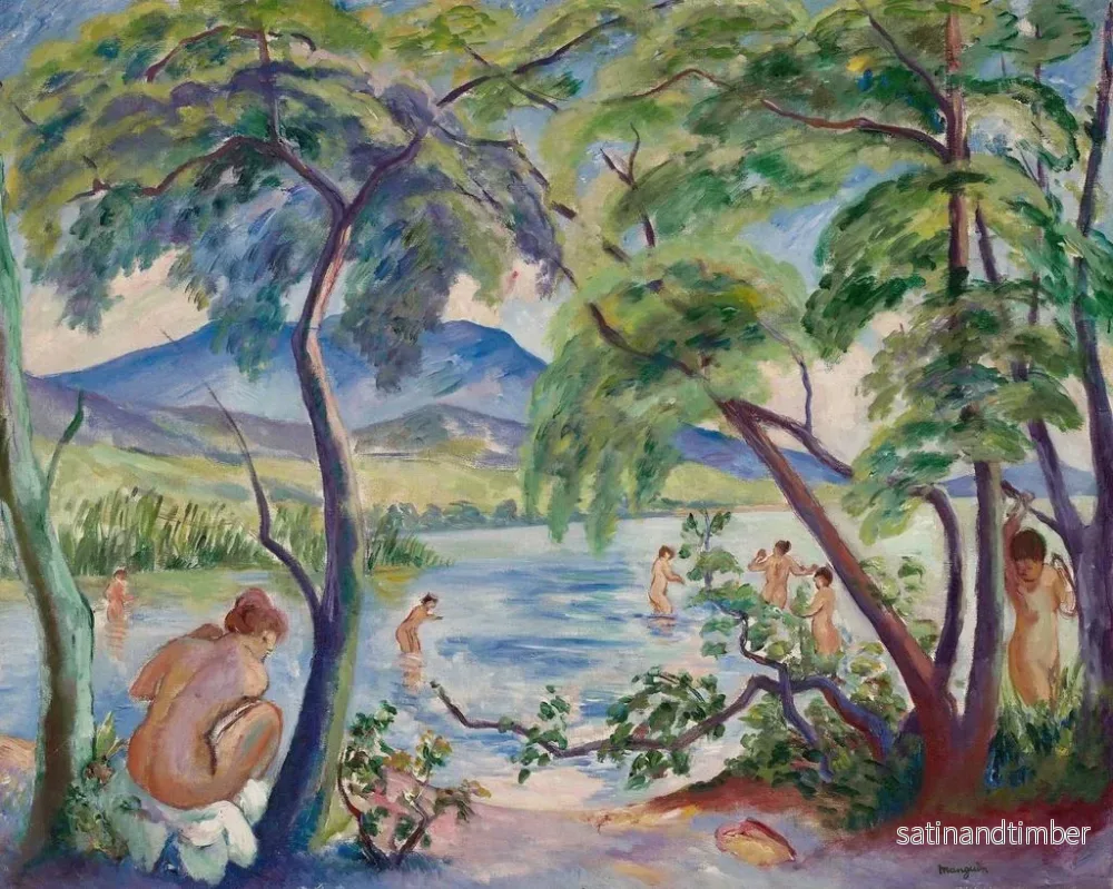Reproduktion av målningen Landskapsbild med badande - Henri Manguin - Bild 2