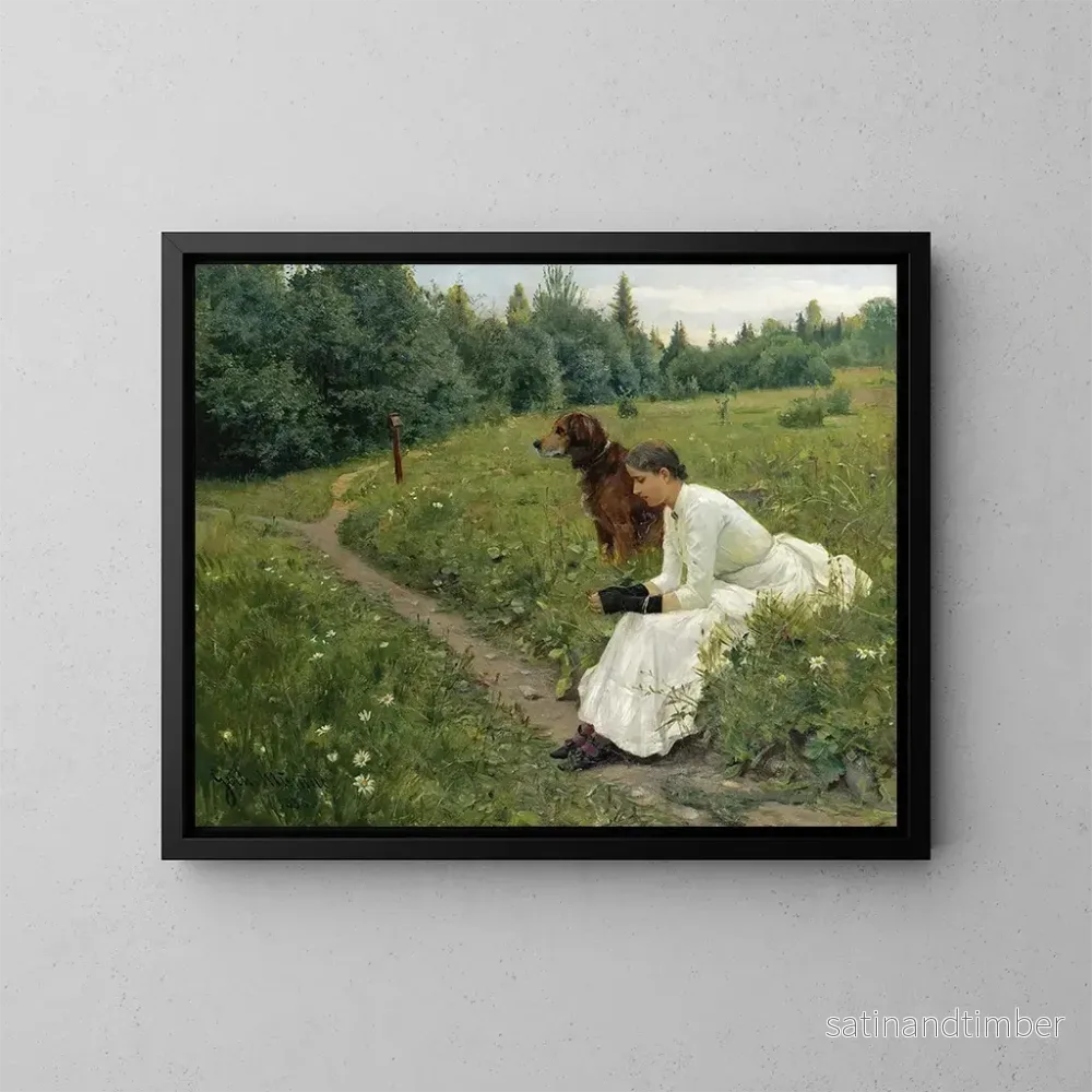 Reproduktion av målningen Idylle - Gerhard Munthe