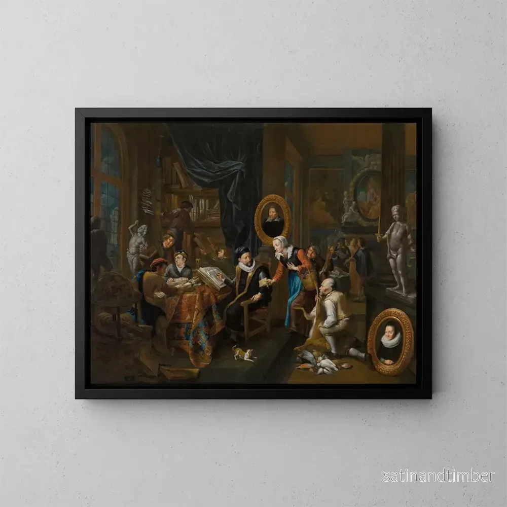 Reproduktion av målningen Le Collectionneur - Gerard Thomas