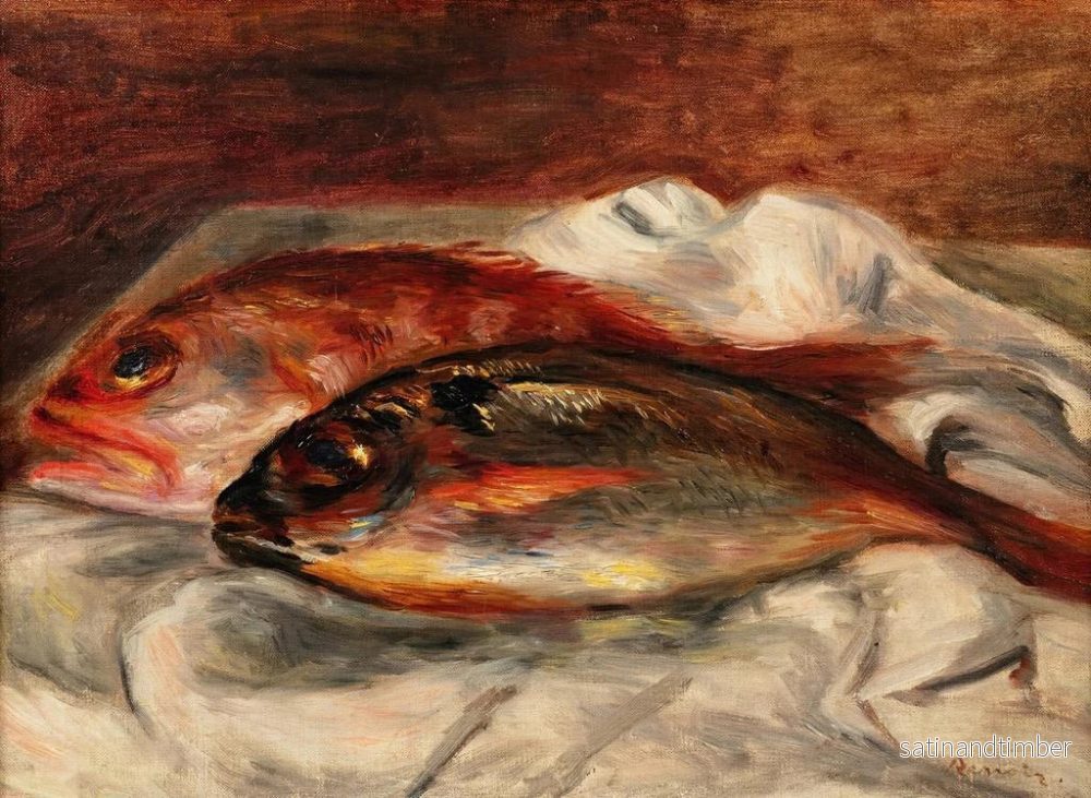 Reproduktion av målningen Dorade och rascasse - Pierre-Auguste Renoir - Bild 2