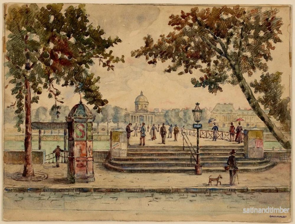 Reproduktion av målningen Passerelle des Arts - Georges-Henri Manesse - Bild 2