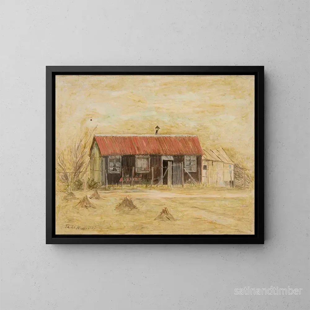 Reproduktion av målningen Maison - Tadeusz Makowski