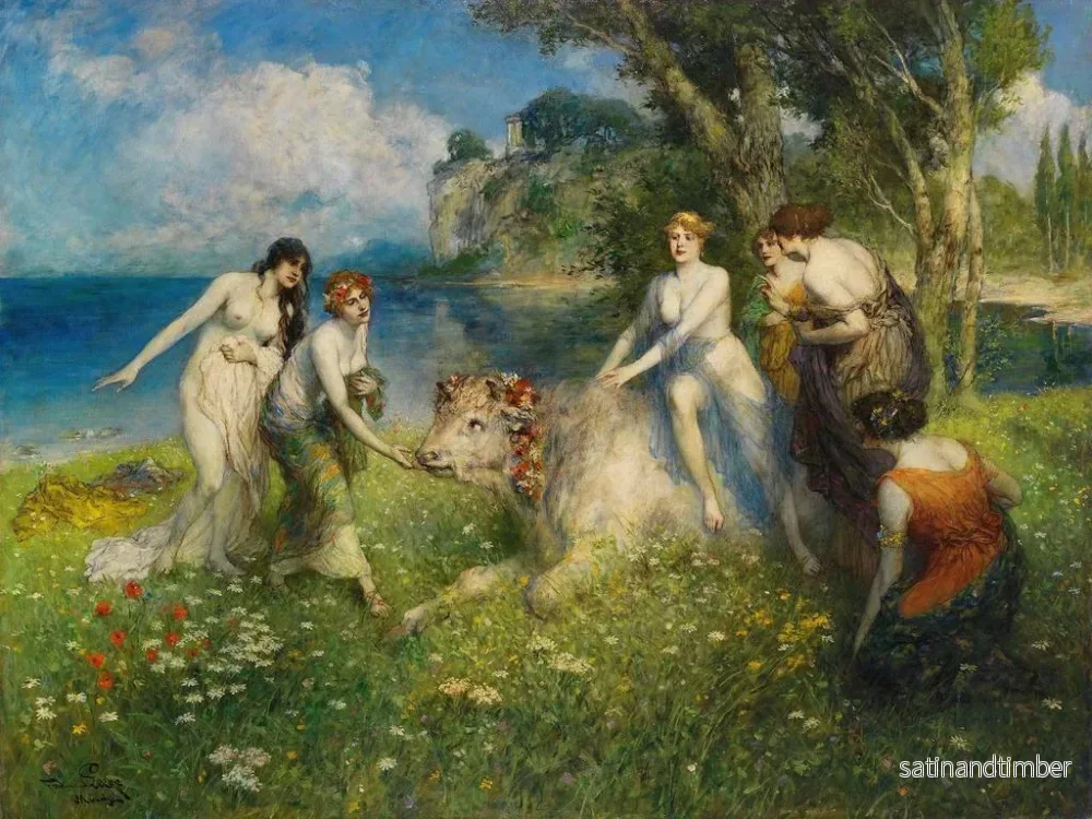 Reproduktion av målningen Europa på tjuren - Ferdinand Leeke - Bild 2