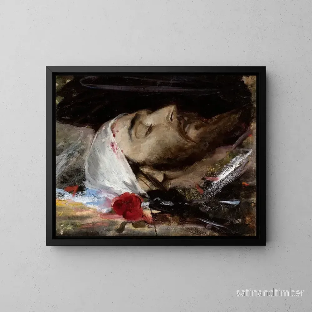 Reproduktion av målningen Tête du Christ - Leon Wyczółkowski