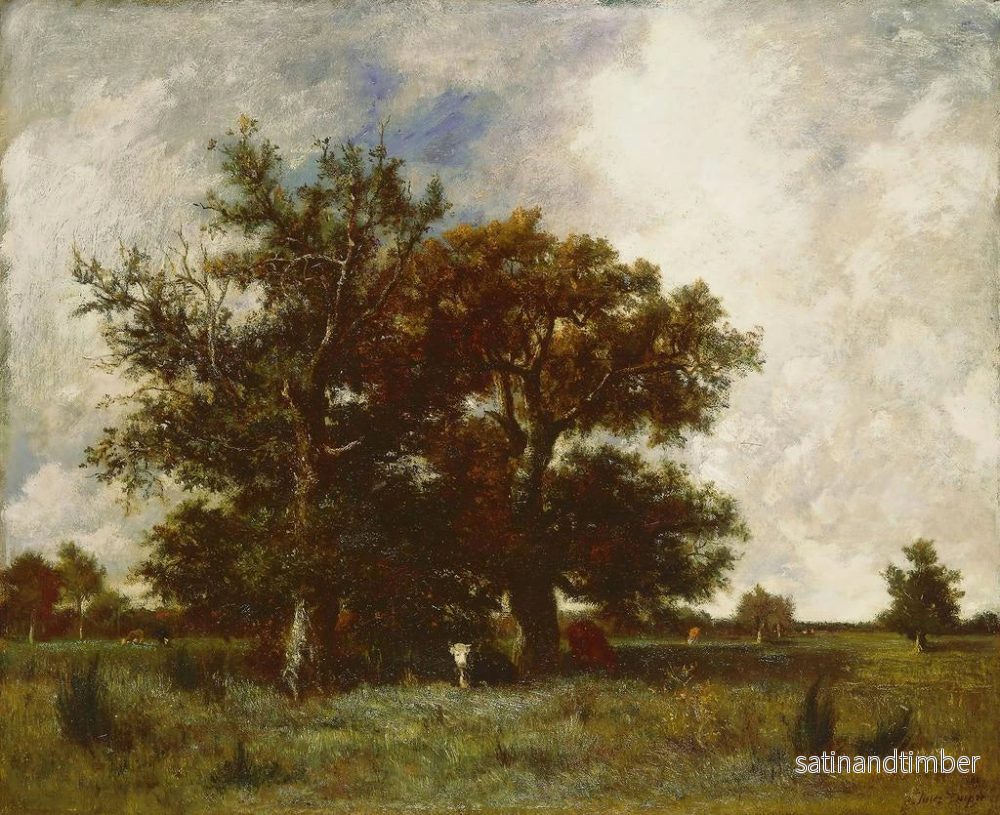 Reproduktion av målningen Chênes de Fontainebleau - Jules Dupré - Bild 2