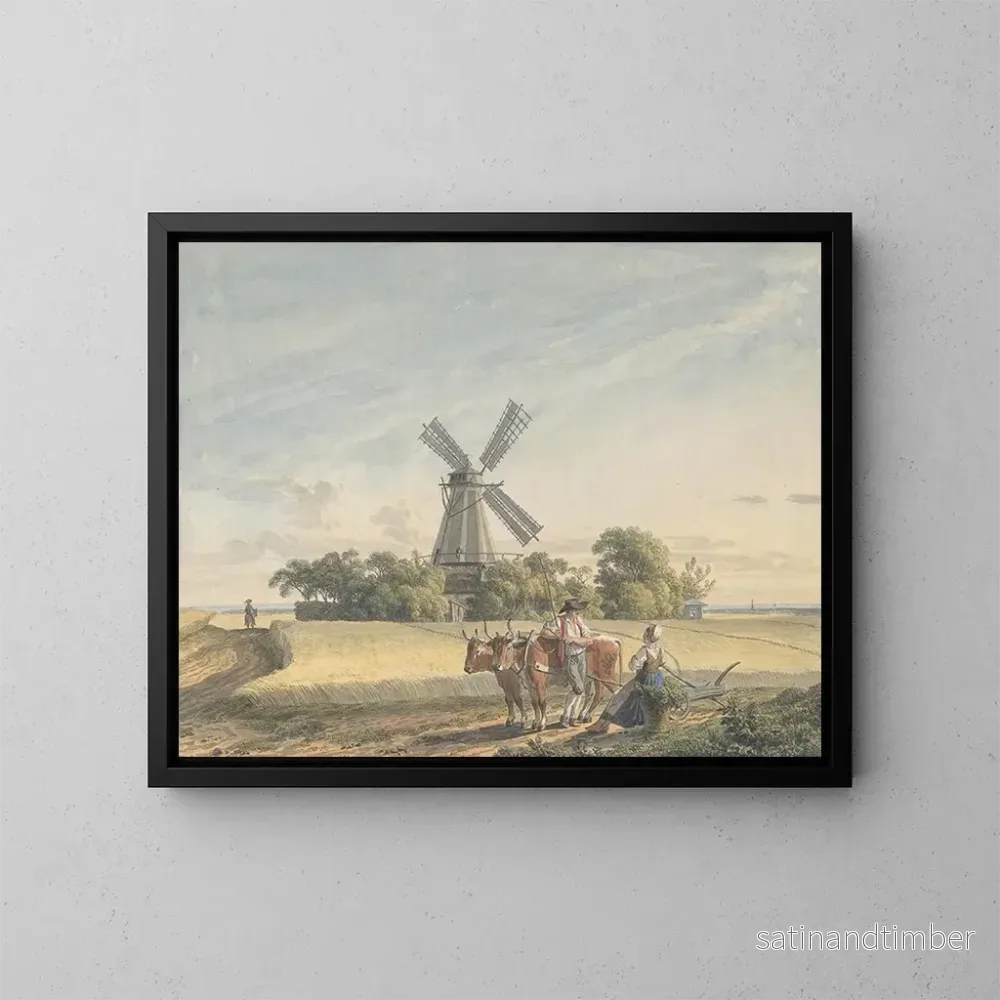 Reproduktion av målningen Landskap - Jacob Wilhelm Mechau