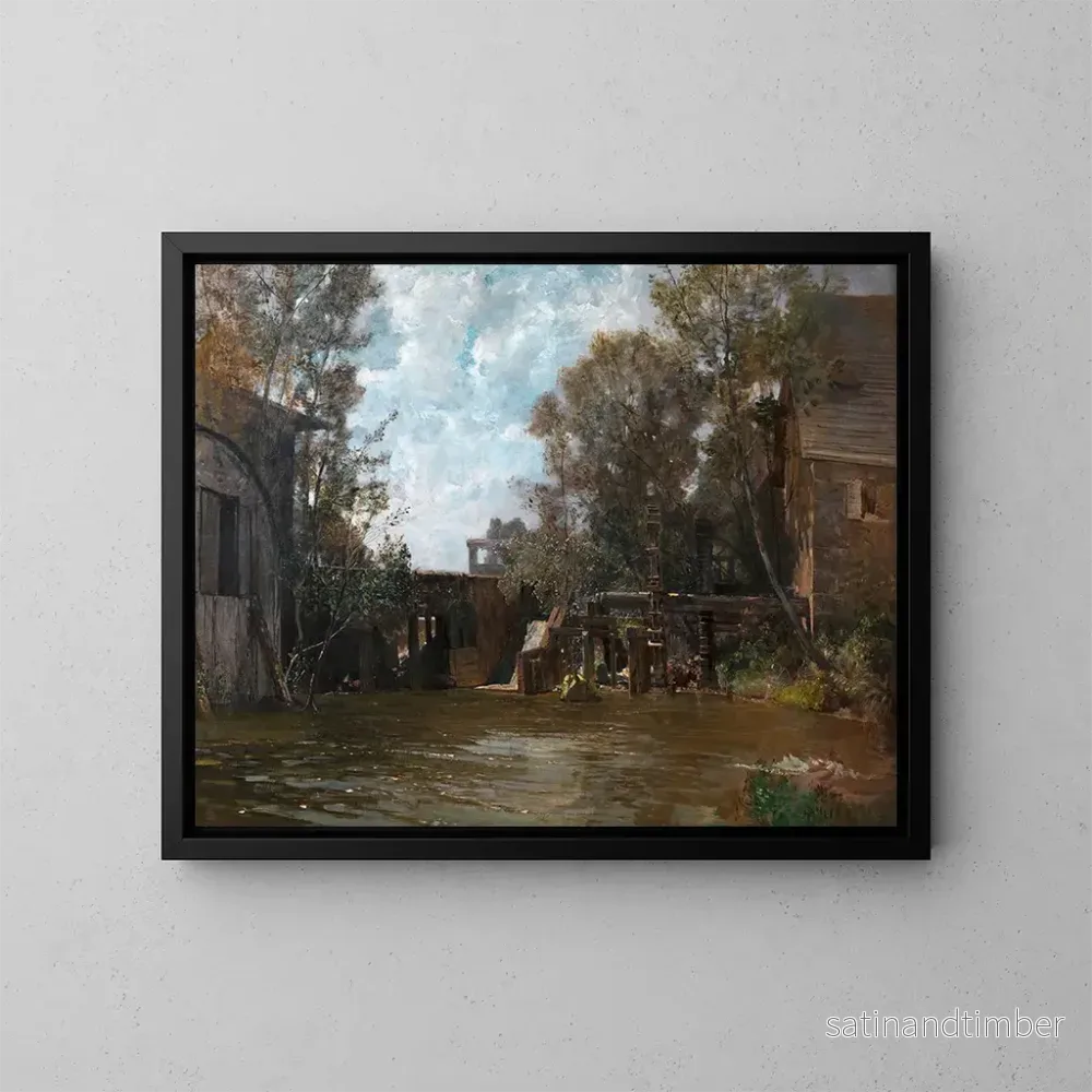 Reproduktion av målningen Mühle à Plankenberg - Emil Jakob Schindler