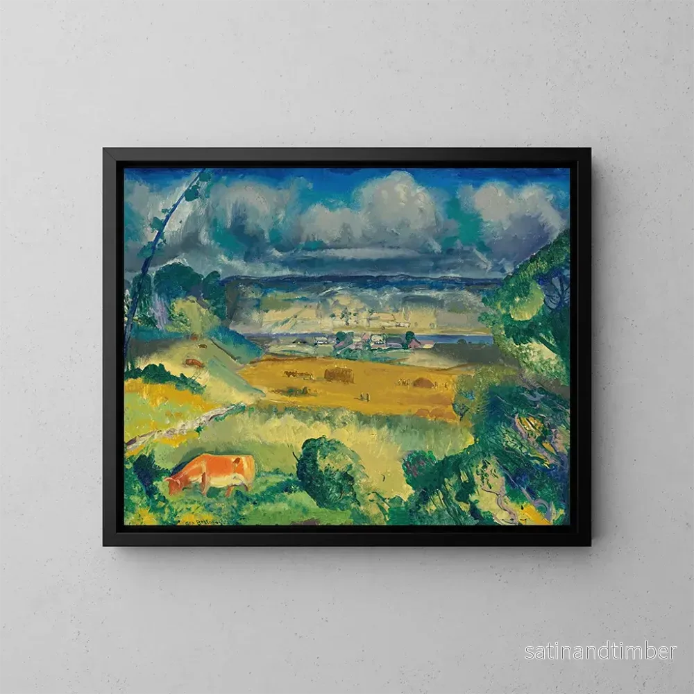 Reproduktion av målningen Moln och äng - George Wesley Bellows