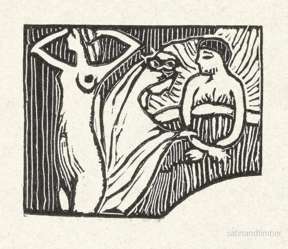 Reproduktion av målningen Illustration för en dikt ur samlingen Sagesse - Maurice Denis - Bild 2