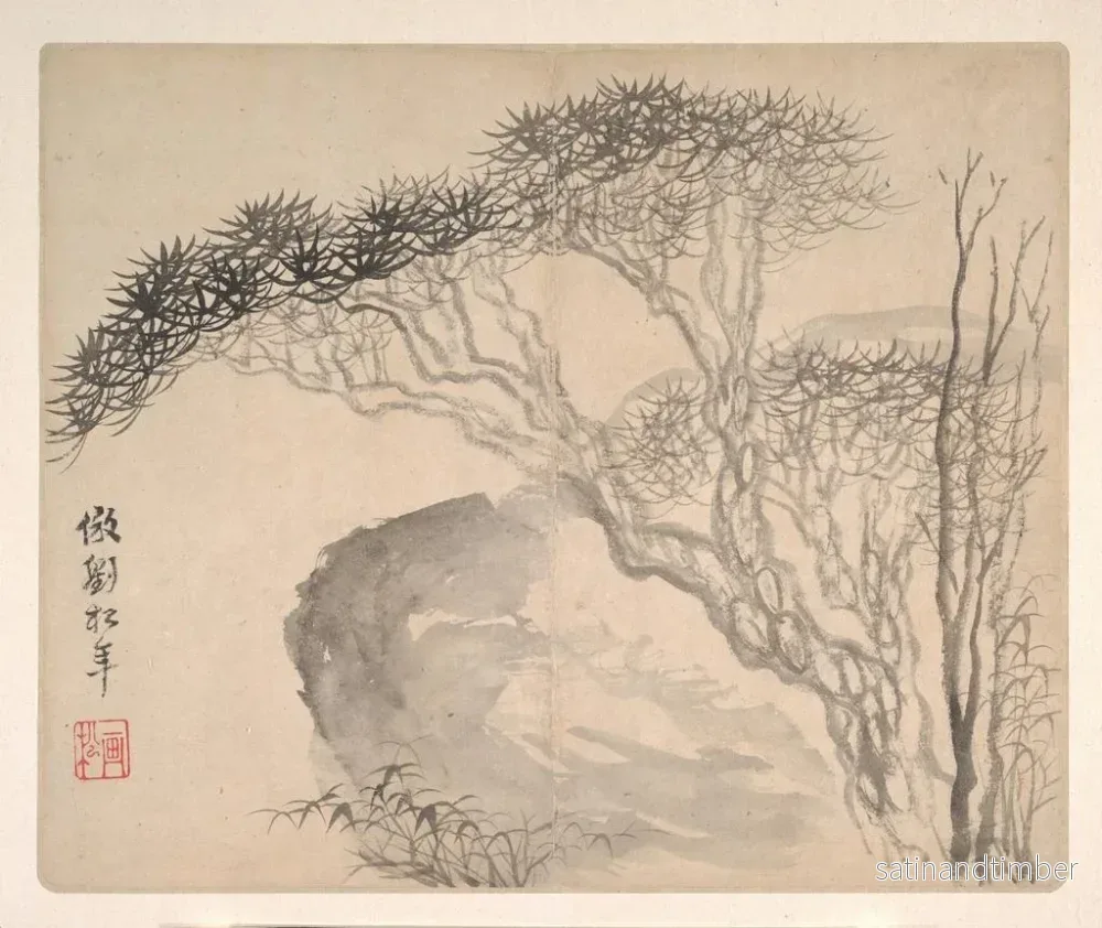Reproduktion av målningen Landskap efter gamla mästare Pl02 - Mei Qing - Bild 2