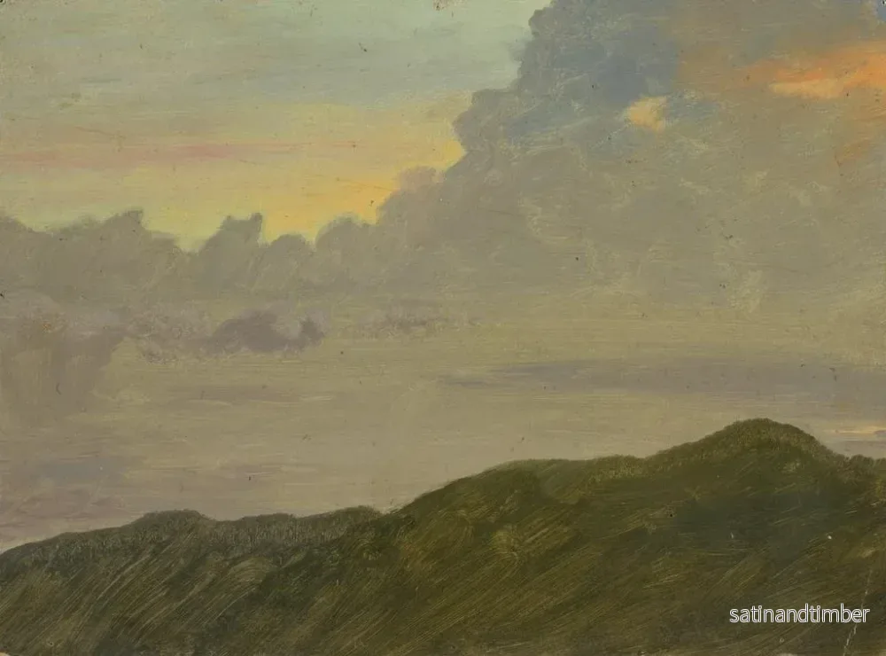 Reproduktion av målningen av berg och moln - Frederic Edwin Church - Bild 2