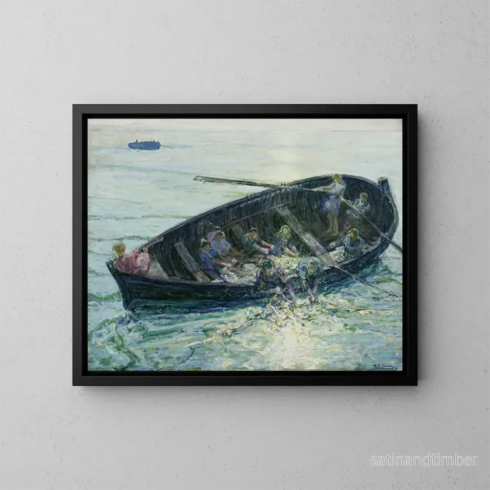 Reproduktion av målningen La pêche miraculeuse - Henry Ossawa Tanner