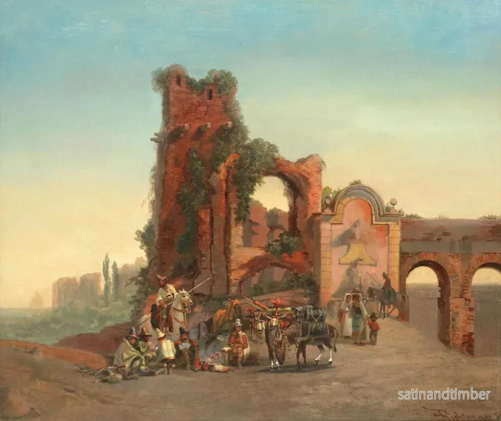 Reproduktion av målningen Porte Furbass à Rome - Emil Theodor Richter - Bild 2