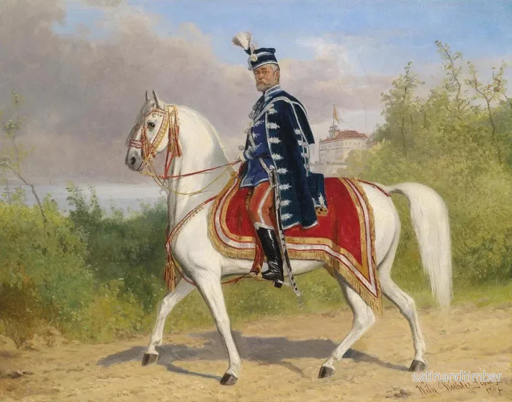 Reproduktion av målningen Noble hongrois à cheval - Wilhelm Richter - Bild 2