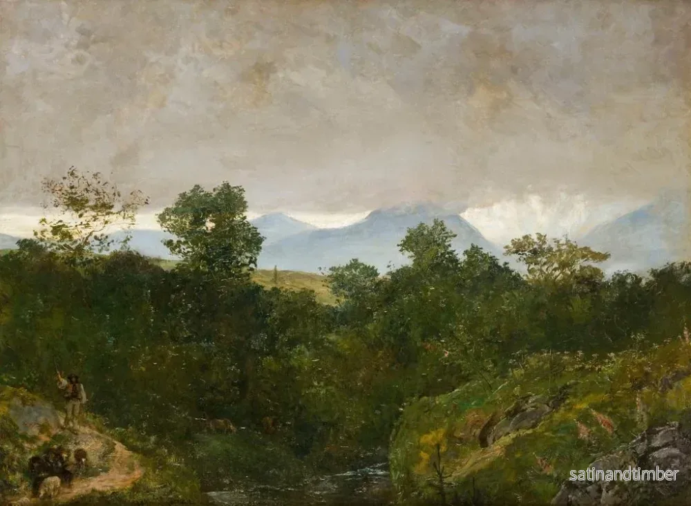 Reproduktion av målningen Landskap från Podhale - Wojciech Gerson - Bild 2