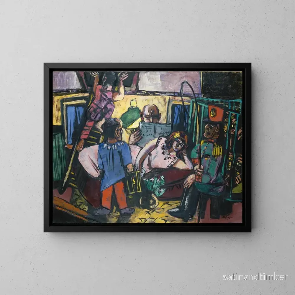 Reproduktion av målningen Caravane de cirque - Max Beckmann