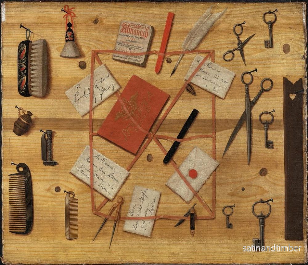 Reproduktion av målningen Porte-lettres trompe-l'œil - Hindric Sebastian Sommar - Bild 2