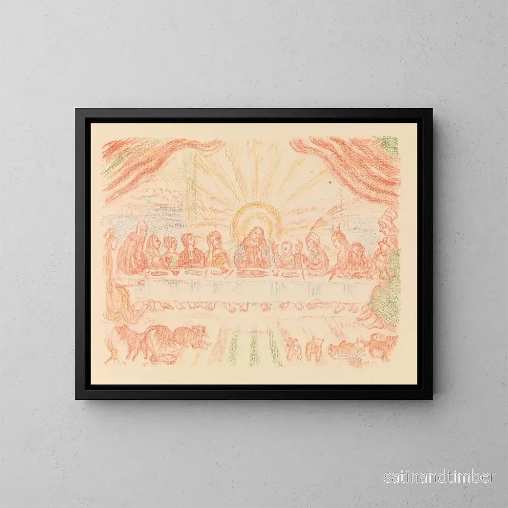 Reproduktion av målningen La Cène - James Ensor